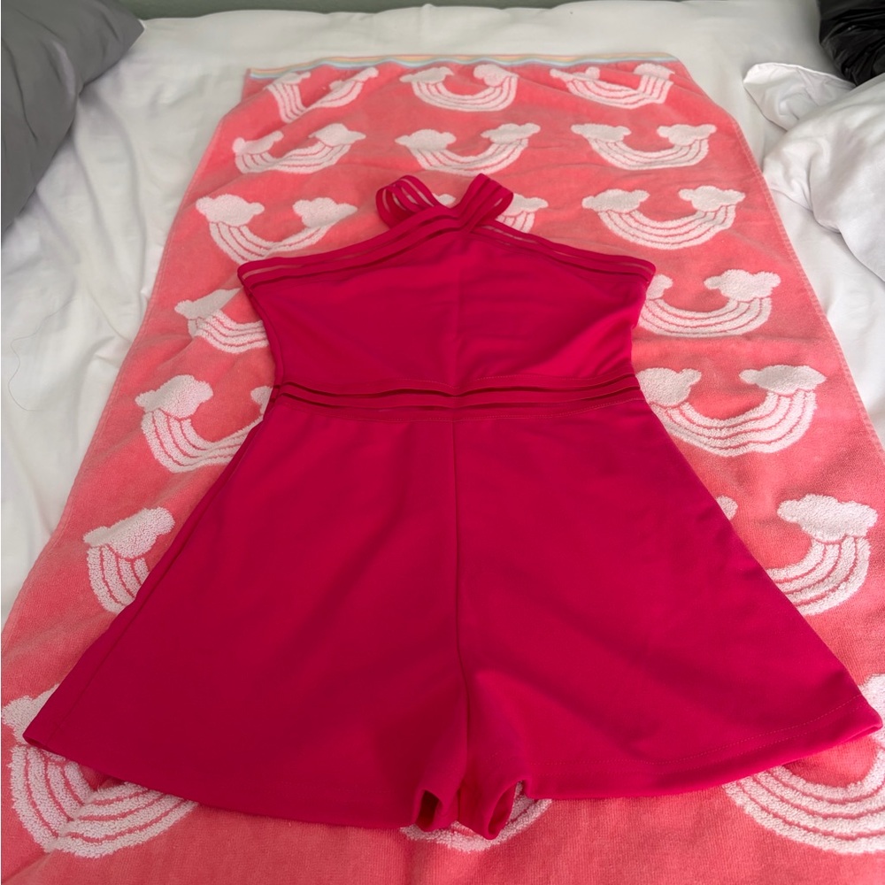 SHEIN Kids Vibrant Red Romper